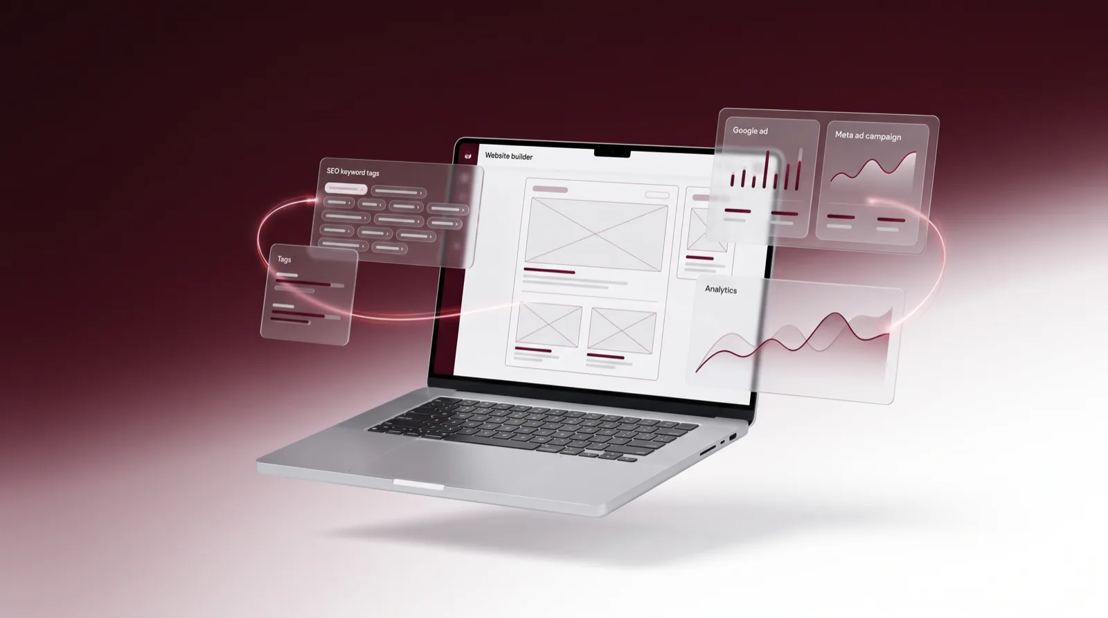 Website, SEO, Google- und Meta-Ads sowie Analytics – gebündelt in einer KI-gestützten Marketing-Oberfläche.